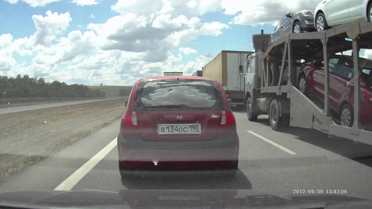 езда по разделительной полосе - YouTube