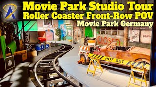 Movie Park Studio Tour Roller Coaster Front Row POV at Movie Park Germany screenshot 4