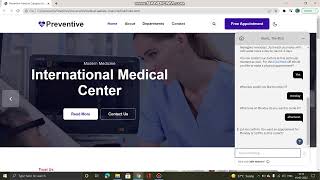 HealthCare ChatBot with a responsive webpage