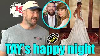 Travis recounted Taylor Swift's fun Wedding dress fitting in an interview after Chiefs' practice