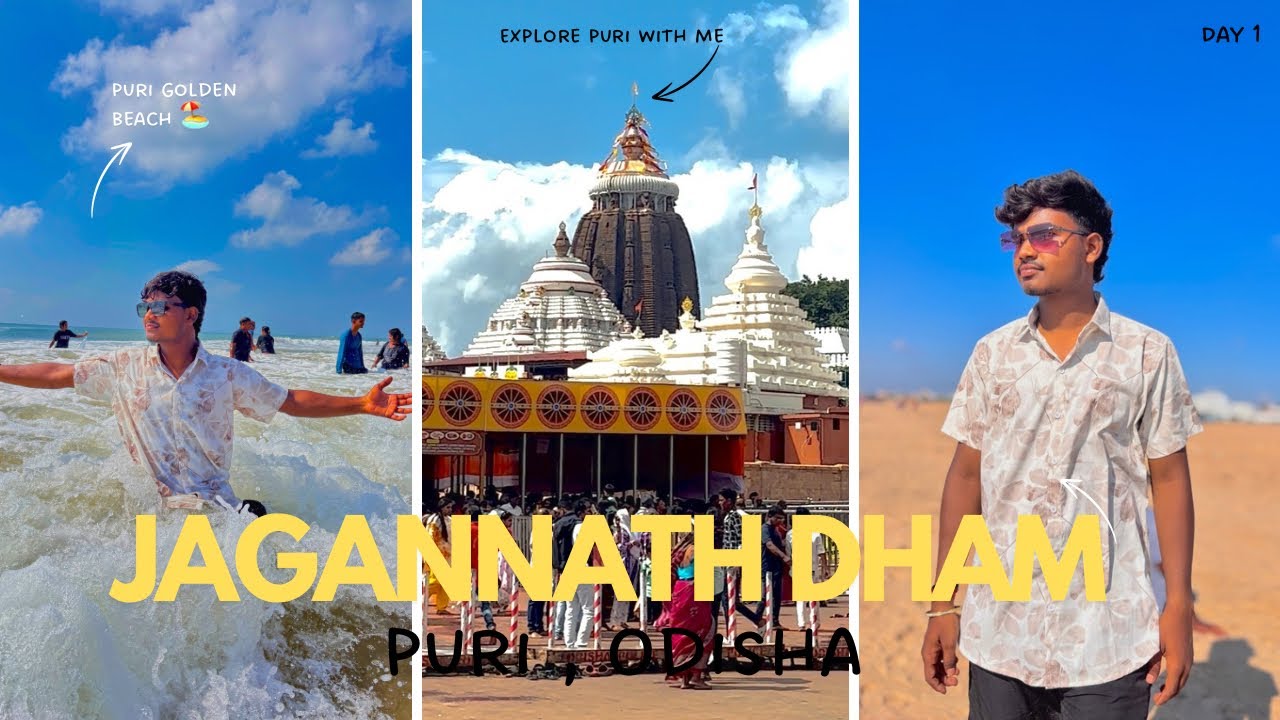 Jagannath Dham Puri Vlog || Day 1 😍 Golden Beach Puri 🏖️ 