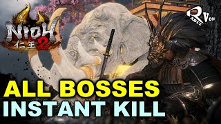 Instant Kill All Boss Fights Way of Strong Difficulty  (except colossal bosses) - Nioh 2