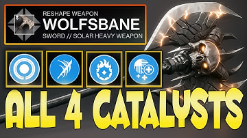Destiny 2 All 4 Catalysts Guide! Wolfsbane Exotic Axe  (Heliostat Exotic Mission Edge of Fate)