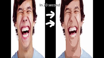 How to make vector art/cartoon Effect in Photoshop without pen tool in 20 second