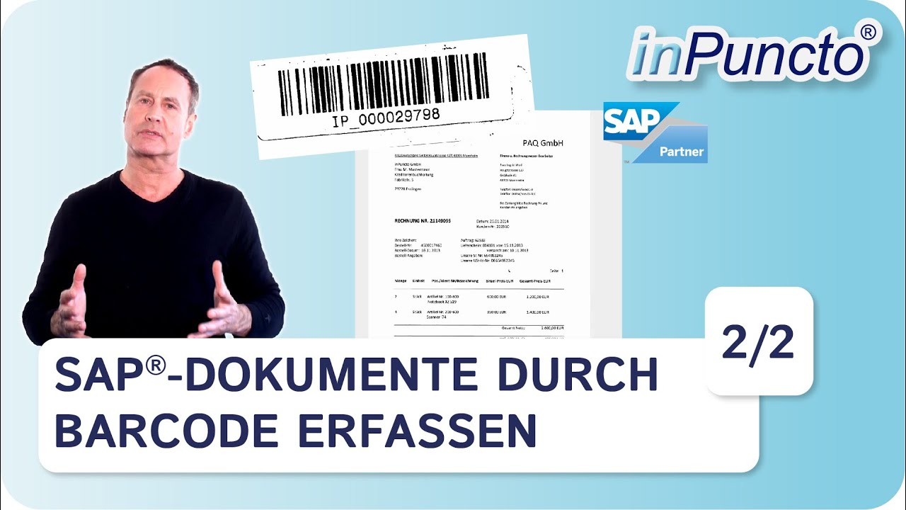 SAP Dokumente durch Barcode erfassen 2/2