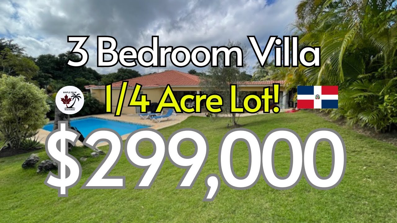 Beautiful 3 Bedroom Villa in Casa Linda $299K, Sosua, DR