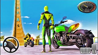 Spiderman Superhero Bike Stunt GT Racing - Mega Ramp Games-Best Android Gameplay HD #9 screenshot 5
