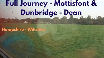 Full Journey on SWR - Class 158 - From Mottisfont & Dunbridge to Dean  (07/10/23)