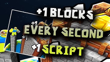 +1 Blocks Every Second script – (AutoBuild, AutoRebirth)