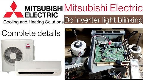Mitsubishi Electric light blinking fault || Mitsubishi Electric dc inverter light blinking error