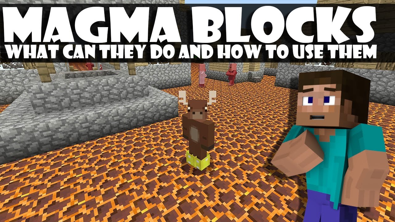 How To Use Magma Blocks In Minecraft Tu43 Cu33 Xbox Playstation Youtube