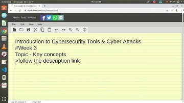 COURSERA : INTRODUCTION TO CYBER SECURITY TOOLS AND CYBER ATTACKS WEEK 3 Answers