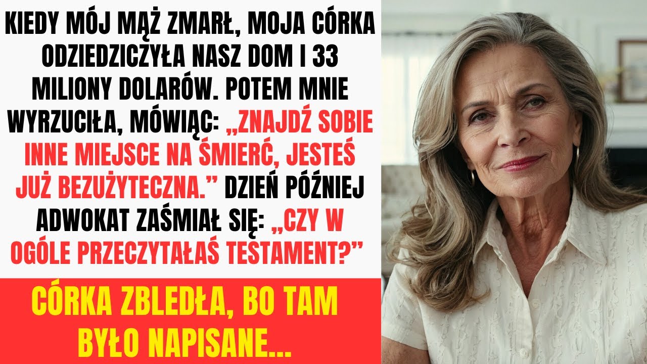 Moja córka odziedziczyła 33 miliony i wyrzuciła mnie z domu — trzy dni później błagała mnie o pomoc.