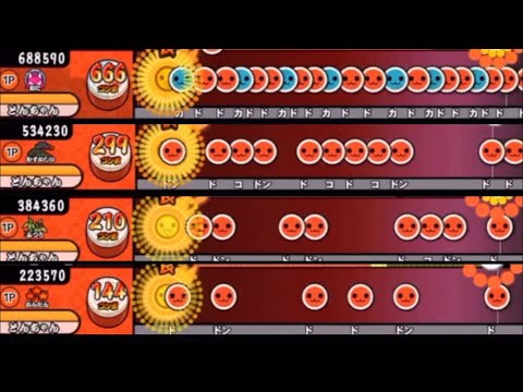 「太鼓さん大次郎2」Happy Halloween 創作譜面  全難易度同時再生