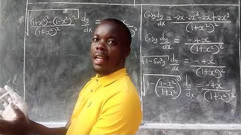 DERIVATIVES OF INVERSE TRIG FUNCTIONS ( Lesson 2 part II)