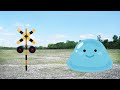【踏切アニメ】ふみきりカンカンの日常20♪Railroad crossing daily life 20 ♫