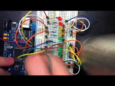 Arduino Урок как сделать эквалайзер на светодиодах
