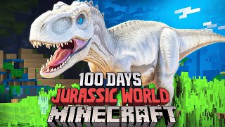 I Spent 100 Days in a Jurassic Apocalypse in Minecraft... Here's What Happened