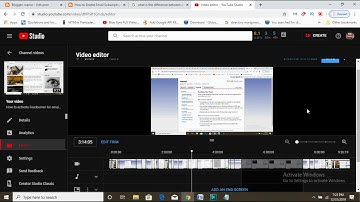 How to | Trim | split | cut videos You tube studio Beta version