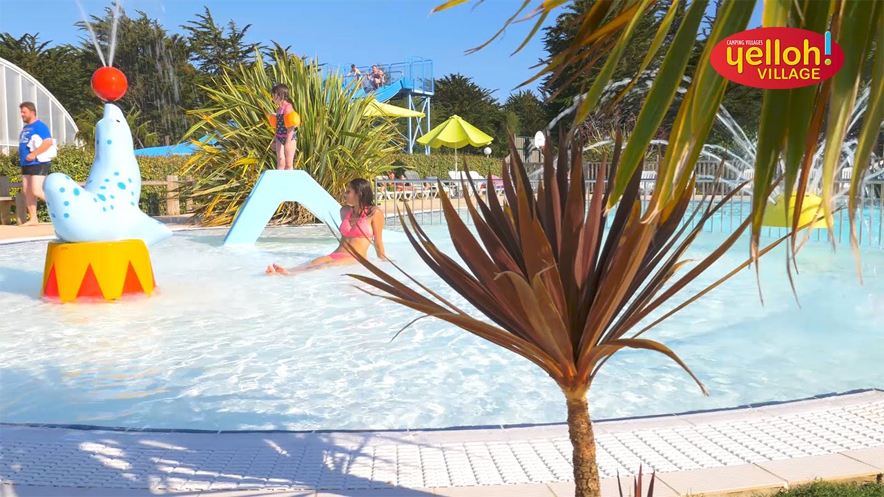 Aquatic Area Camping Yelloh Village La Plage In Le Guilvinec Camping Brittany Finistère Ocean