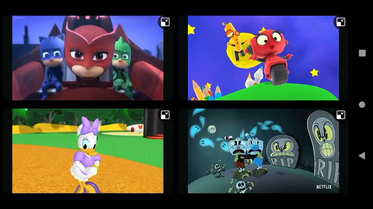 pj masks vs cuphead vs rob the robot vs mickey mouse clubhouse - YouTube