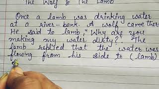 The wolf and the lamb#story#english grammar