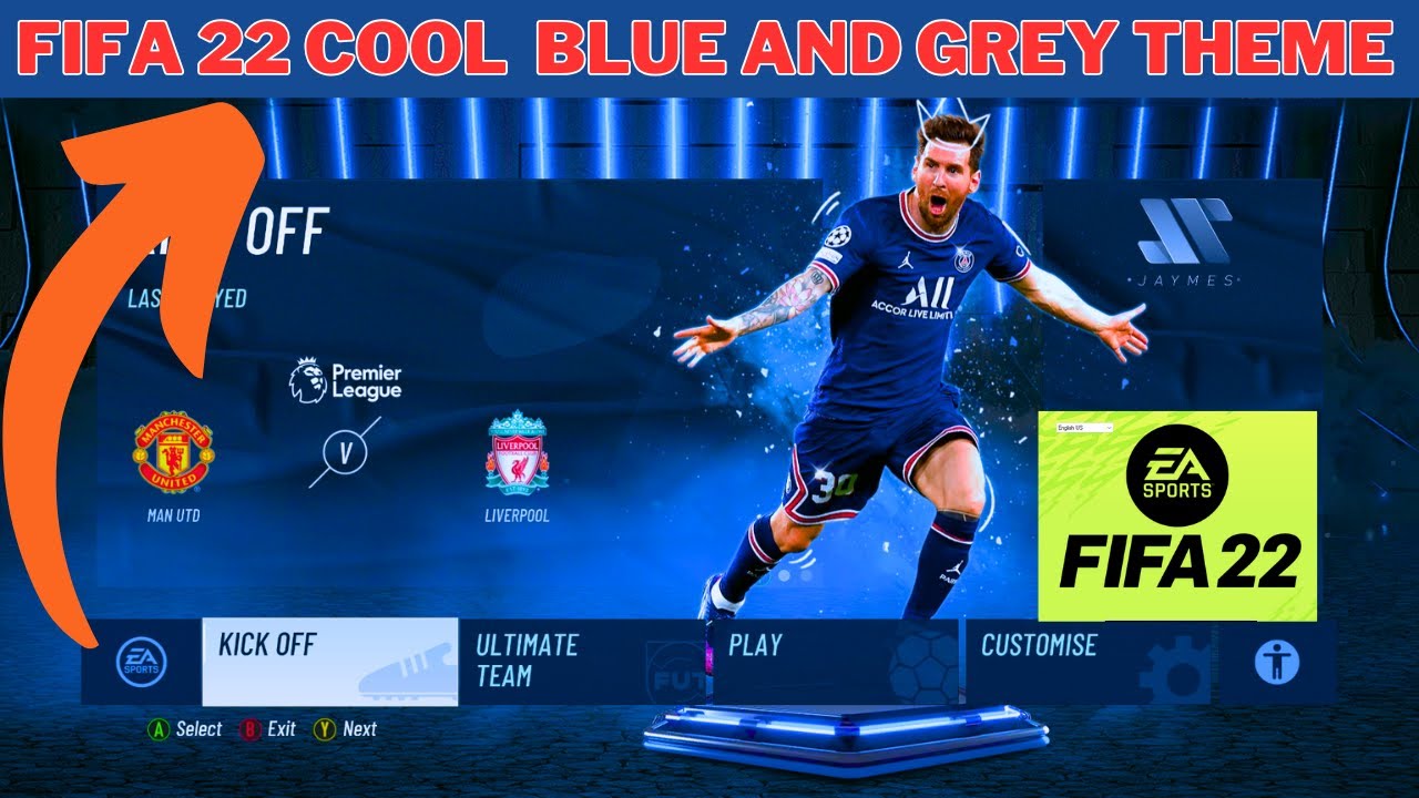 FIFA 22 Blue & Cool Theme Mod  (