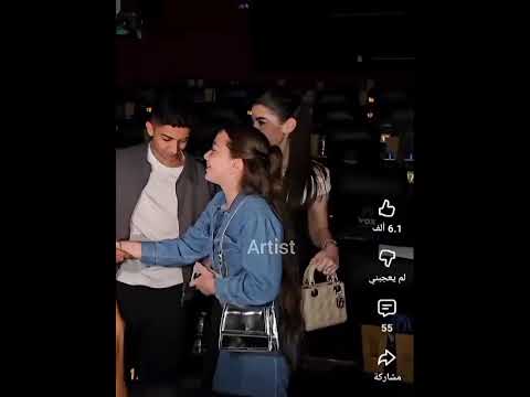 الصغنن منى احمد زاهر بتحضن اختها ليلي زاهر و هشام جمال و بتهنيها بمسلسل ولد بنت شايب