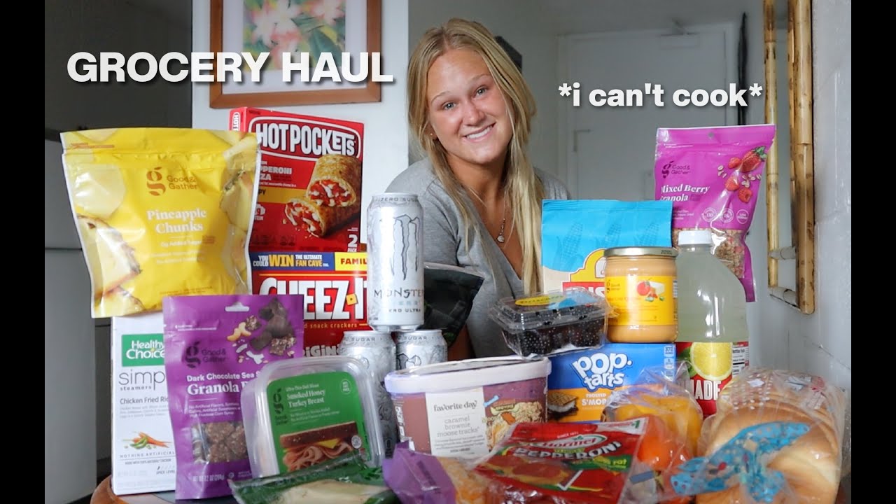 a *realistic* grocery haul of a 18-year-old living alone
