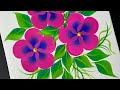 💞✅STRESS BUSTER VIDEO👌watch me paint beautiful flowers with vibrant colours and soothing strokes 💯🎨
