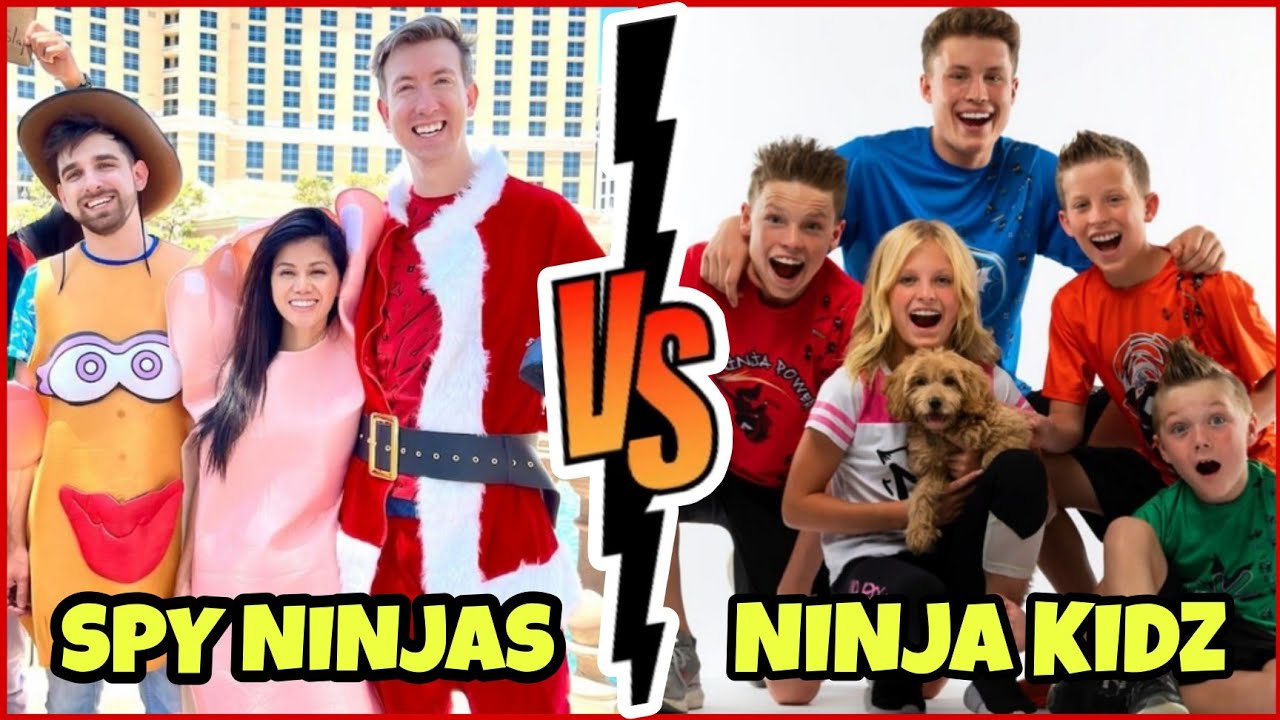 Ninja Kidz TV vs Spy Ninjas Members From Youngest to Oldest YouTube