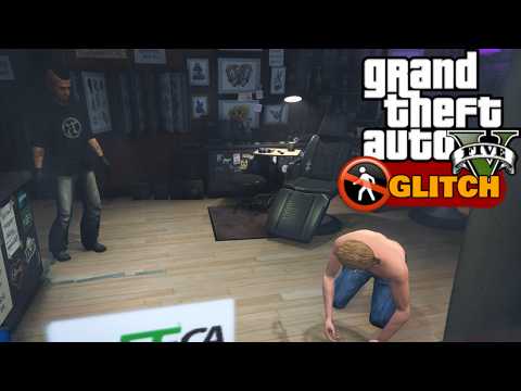 Getting into the locked tattoo parlor after the Lazlow scene (Reuniting the Family - GTA 5)