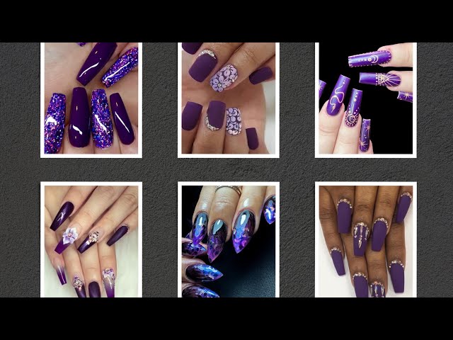 Halloween Gel Nails: Cute & Spooky Purple Nail Art Design