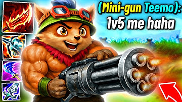 MINI-GUN TEEMO is literaly a 1v5 MACHINE (Max On-Hit)