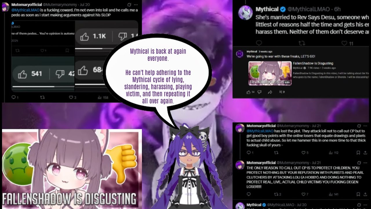 The Mythical Saga Continues: Mythical Slanders FallenShadow And Has Declared War On The Lolicons