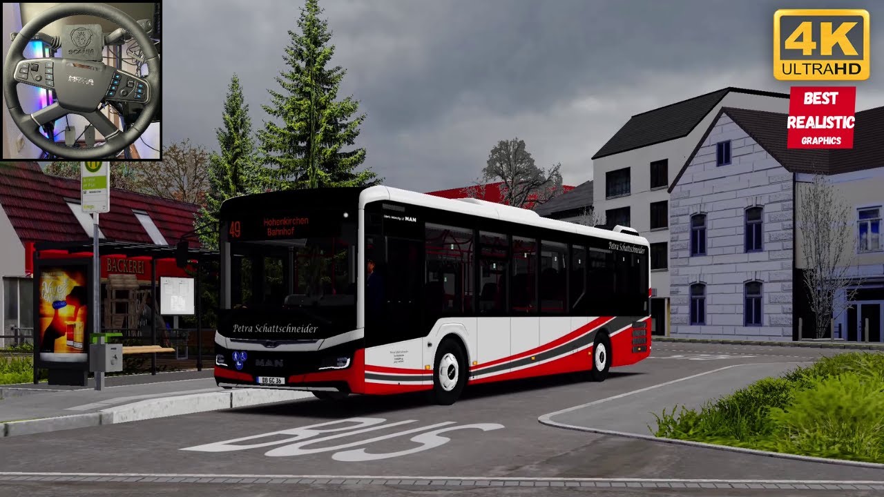 MAN Lion's Intercity LE Realistic Driving Hohenkirchen Linie X49 Reshade-Moza R5 -TSW Wheel