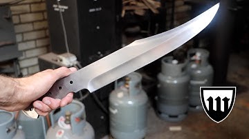 Forging a bowie knife, part 1, forging the blade.