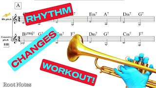 USEFUL EXERCISES for Any Jazz Standard - RHYTHM CHANGES part 1 (Interactive Practice)