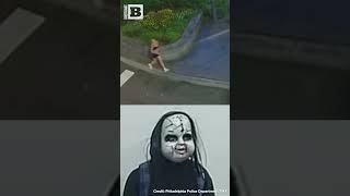 Suspect in Creepy Baby Doll Mask Chases Woman