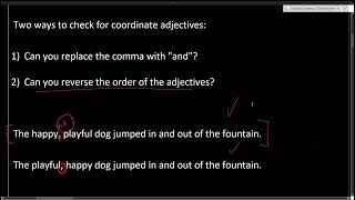 Comma Errors Part 3  Coordinate Adjectives