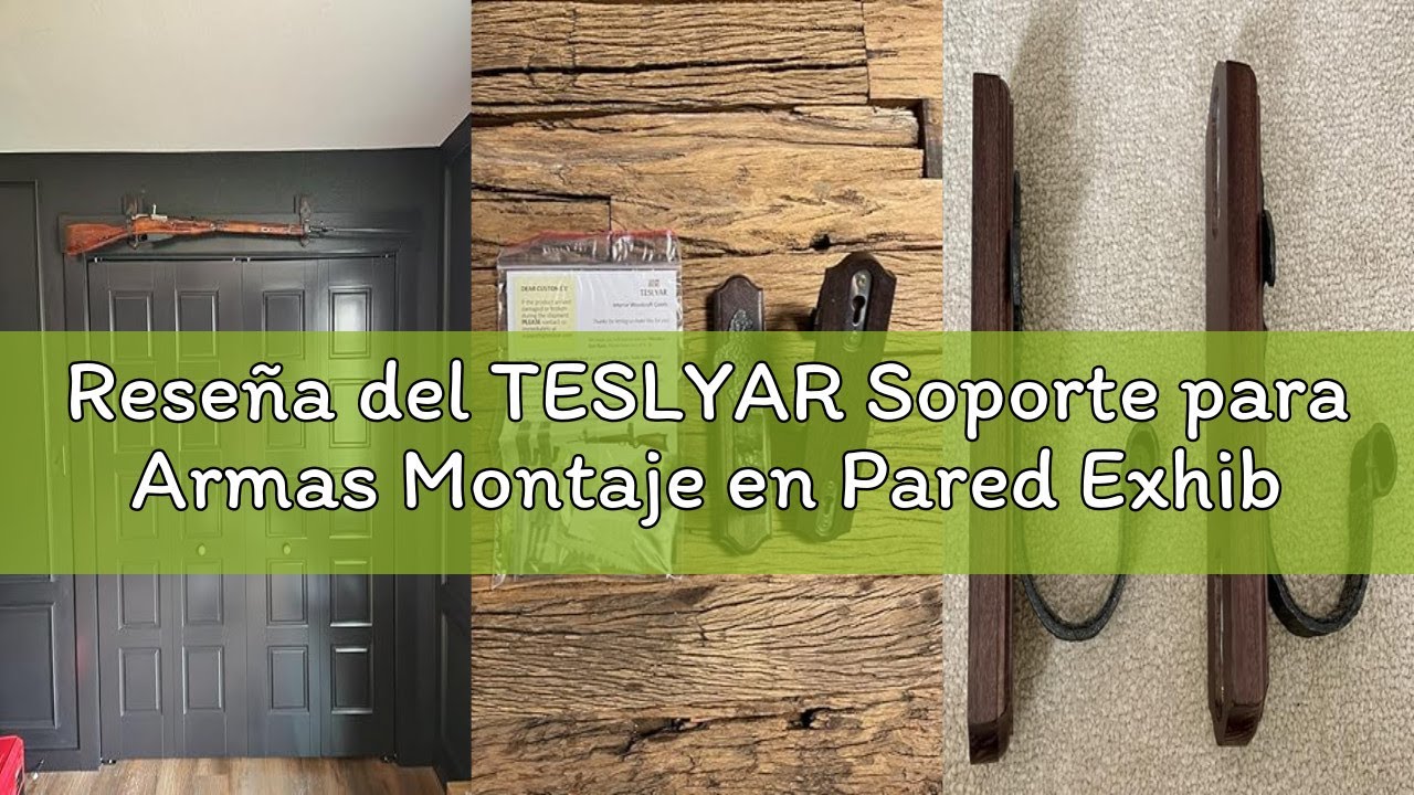 Reseña del TESLYAR Soporte para Armas Montaje en Pared Exhibidores de sujeción Soporte Horizontal pa