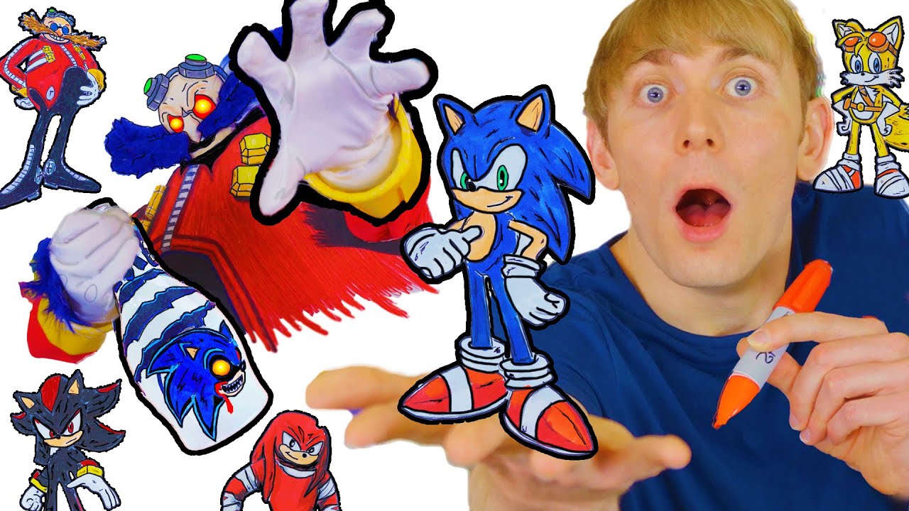 Sonic Diys You Should Not Try Robotnik Tails Knuckles Shadow Sonic Exe Diy Drawings Crafts Youtube - human eggman roblox