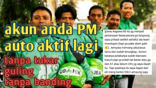 GOJEK,CARA BUKA AKUN SUSPEN PUTUS MITRA (PM) TANPA TUKAR GULING TANPA BANDING!!!!