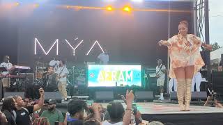 Mýa performs her part of "Girls Dem Sugar" LIVE at #AFRAM2024   *wide shot*