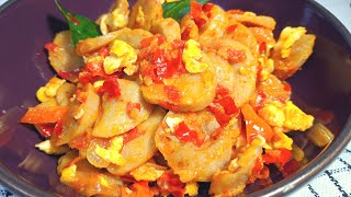 Resep Bakso Telur Orak Arik Sambal Pedas | Resep Masakan Sehari Hari