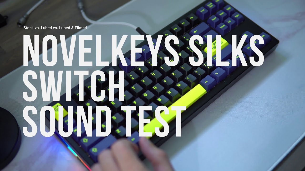 Sound Test NovelKeys Silk (Black) and GMK Gruvbox YouTube