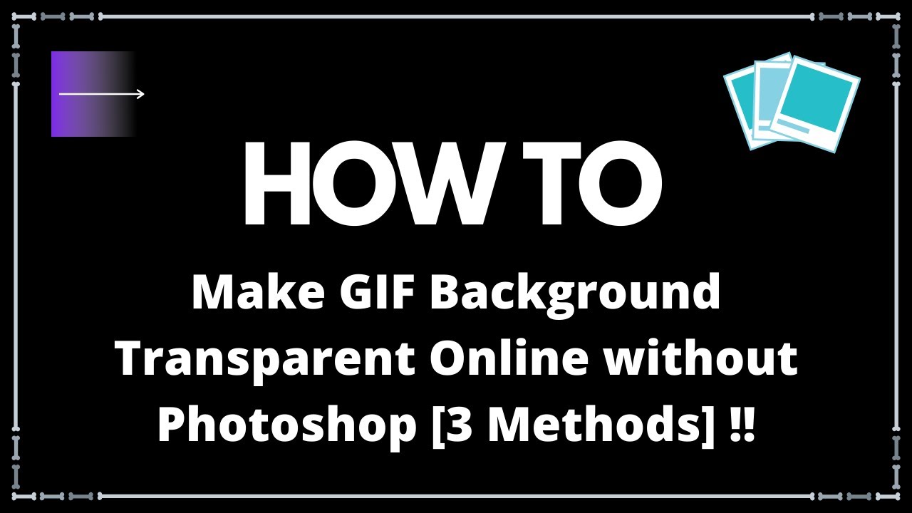 How to Make GIF Background Transparent Online without Photoshop [2021] [3  methods] - YouTube