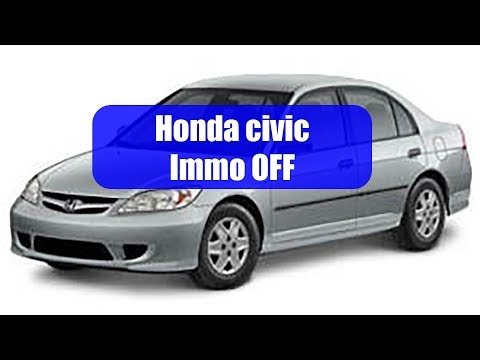 Отключить иммобилайзер Honda civic 1.7CDTI