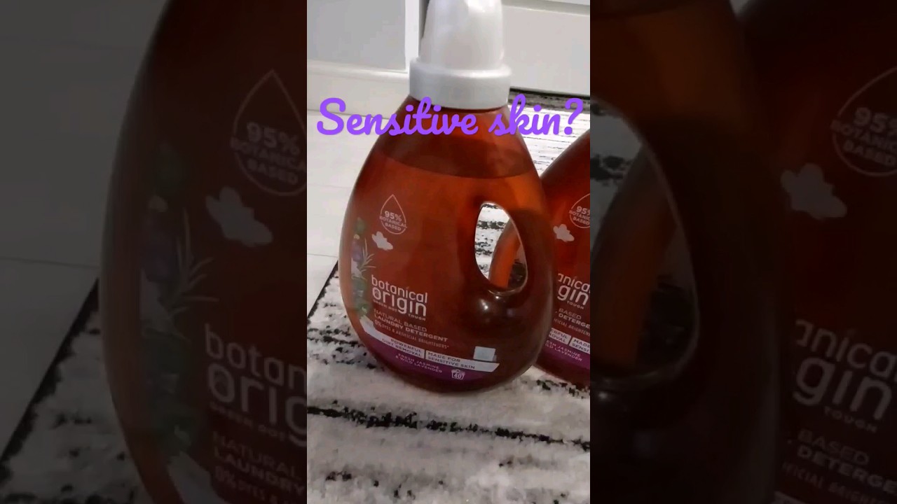 Botanical Origin Laundry Detergent for sensitive skin. No more itchy skin. 