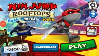 ninjump rooftops gameplay mod apk screenshot 1